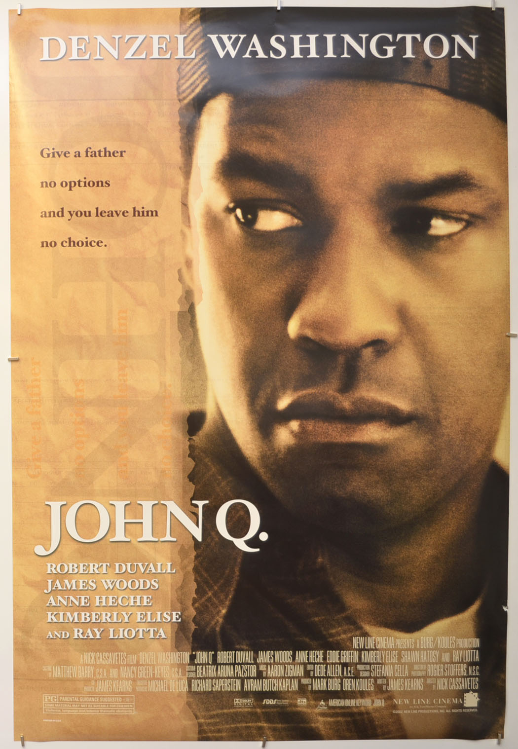 John Q Original One Sheet Poster - Film Poster - Movie Poster