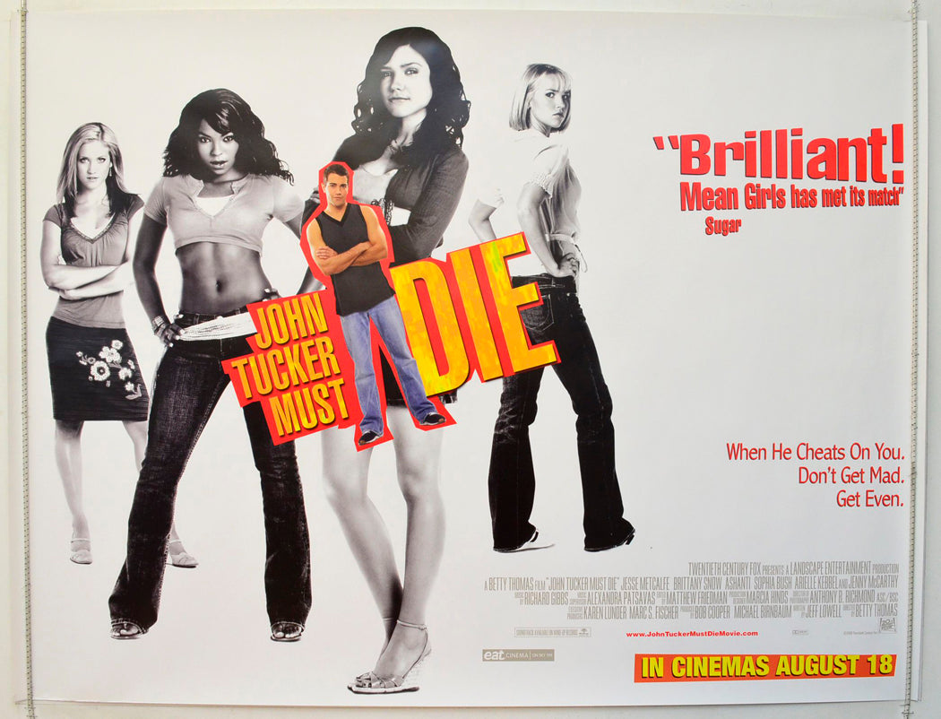 John Tucker Must Die  Original British Quad Poster - Film Poster - Movie Poster