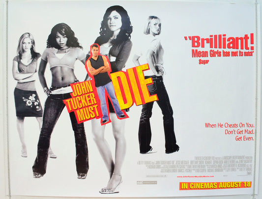 John Tucker Must Die Original British Quad Poster - Film Poster - Movie Poster 