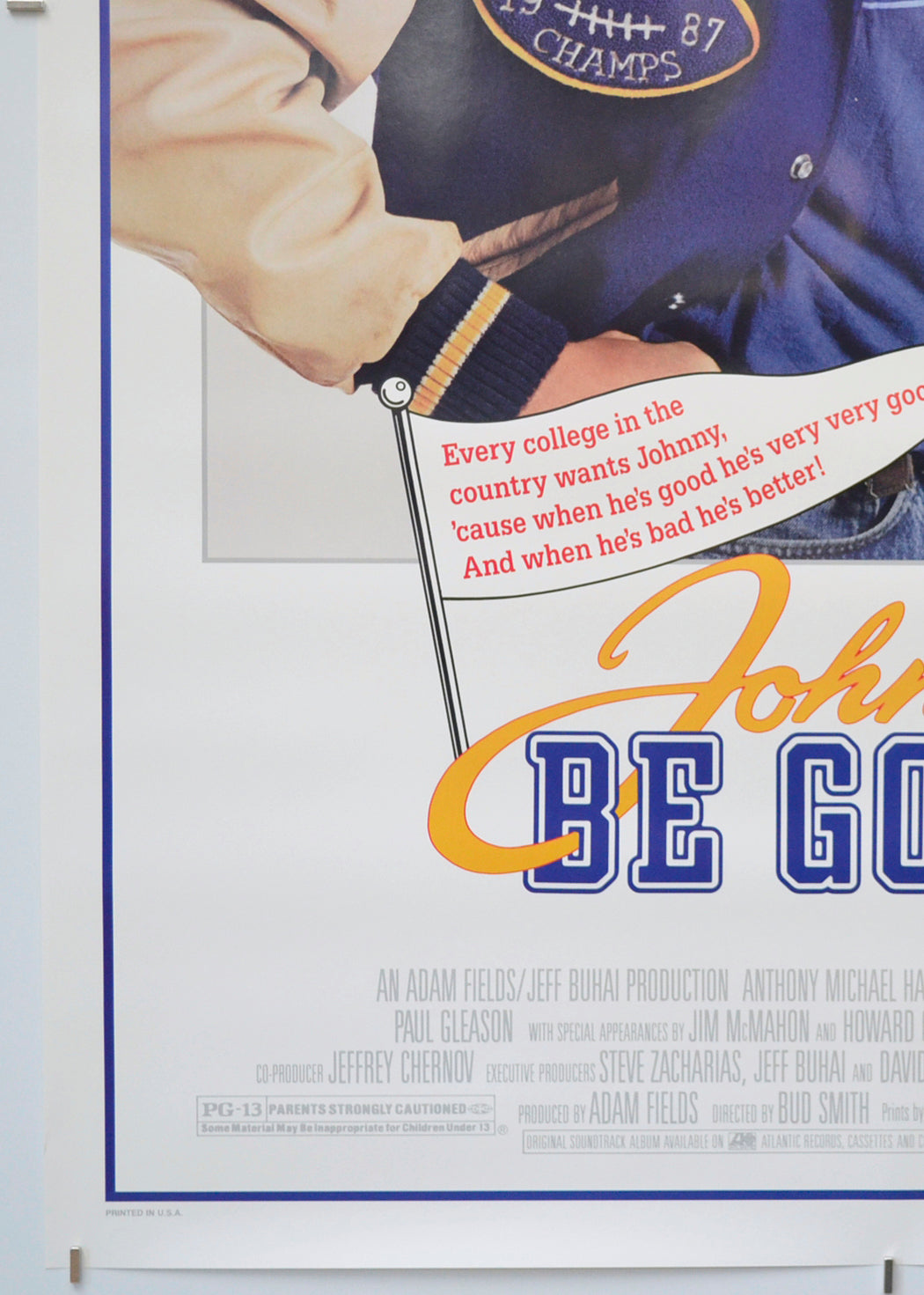 JOHNNY BE GOOD (Bottom Left) Cinema One Sheet Movie Poster 