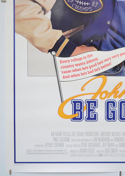 JOHNNY BE GOOD (Bottom Left) Cinema One Sheet Movie Poster 