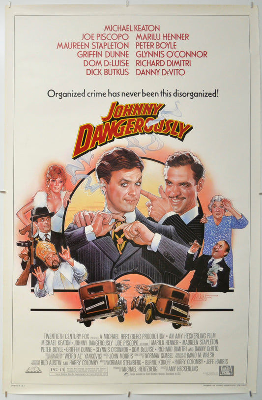 Johnny Dangerously Original One Sheet Poster - Film Poster - Movie Poster