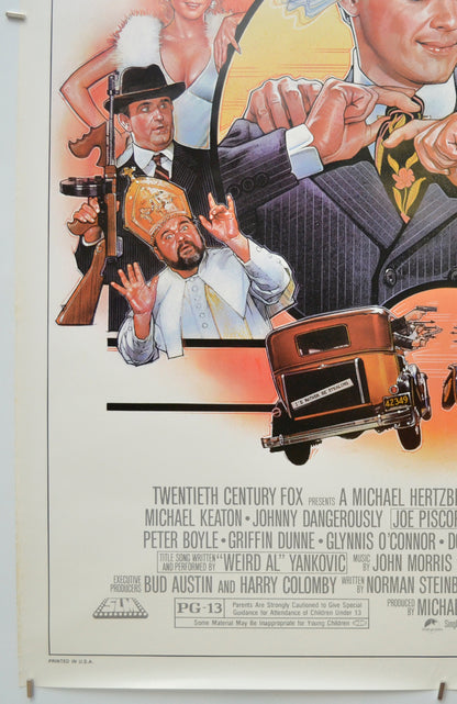 JOHNNY DANGEROUSLY (Bottom Left) Cinema One Sheet Movie Poster 