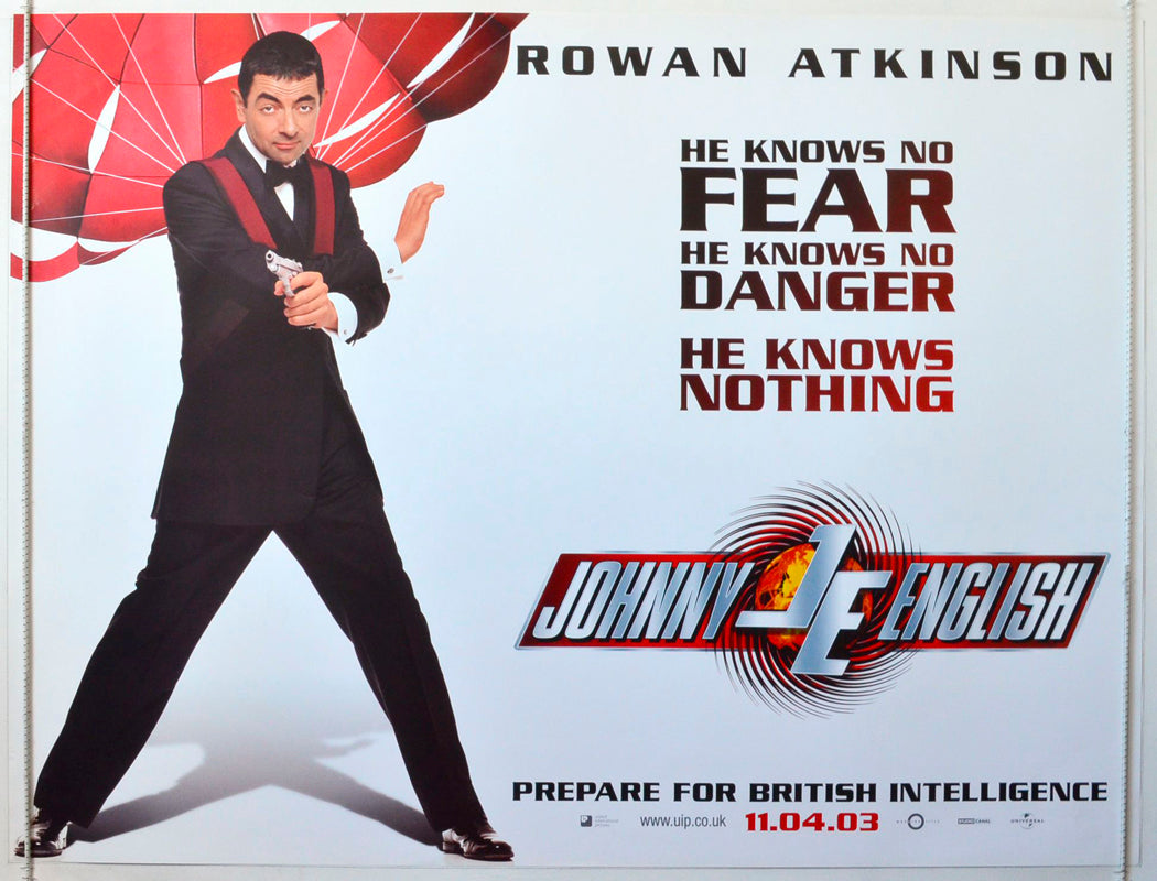 Johnny English  (Teaser / Advance Version)   Original British Quad Poster - Movie Poster