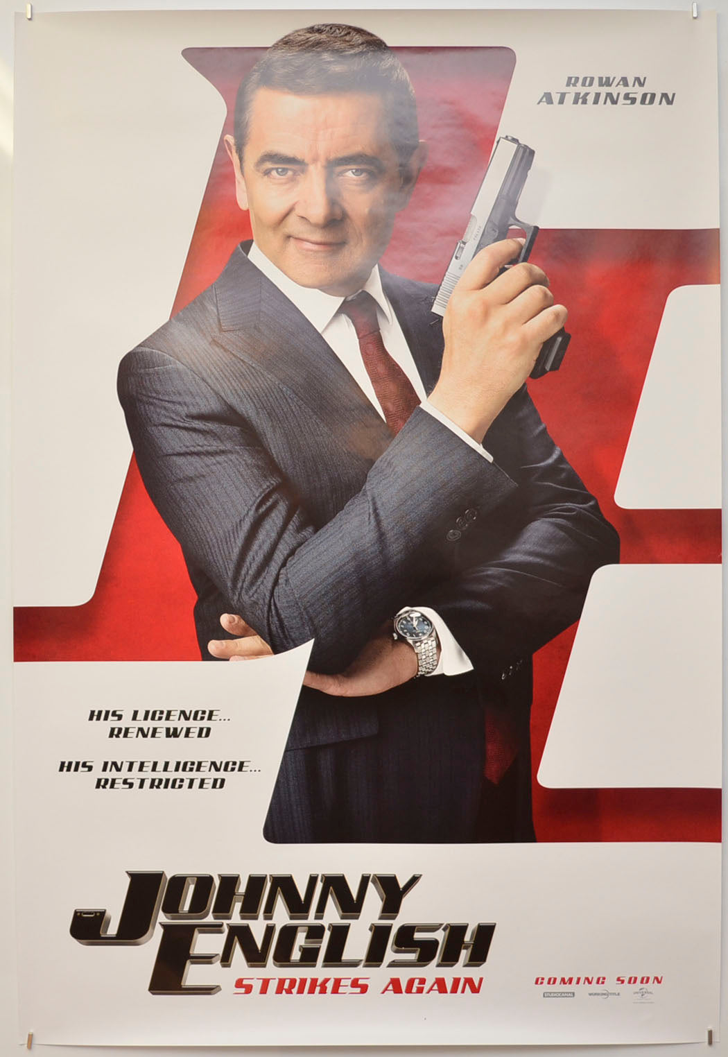 Johnny English Strikes Again (Teaser / Advance Version)  Original One Sheet Poster - Film Poster - Movie Poster