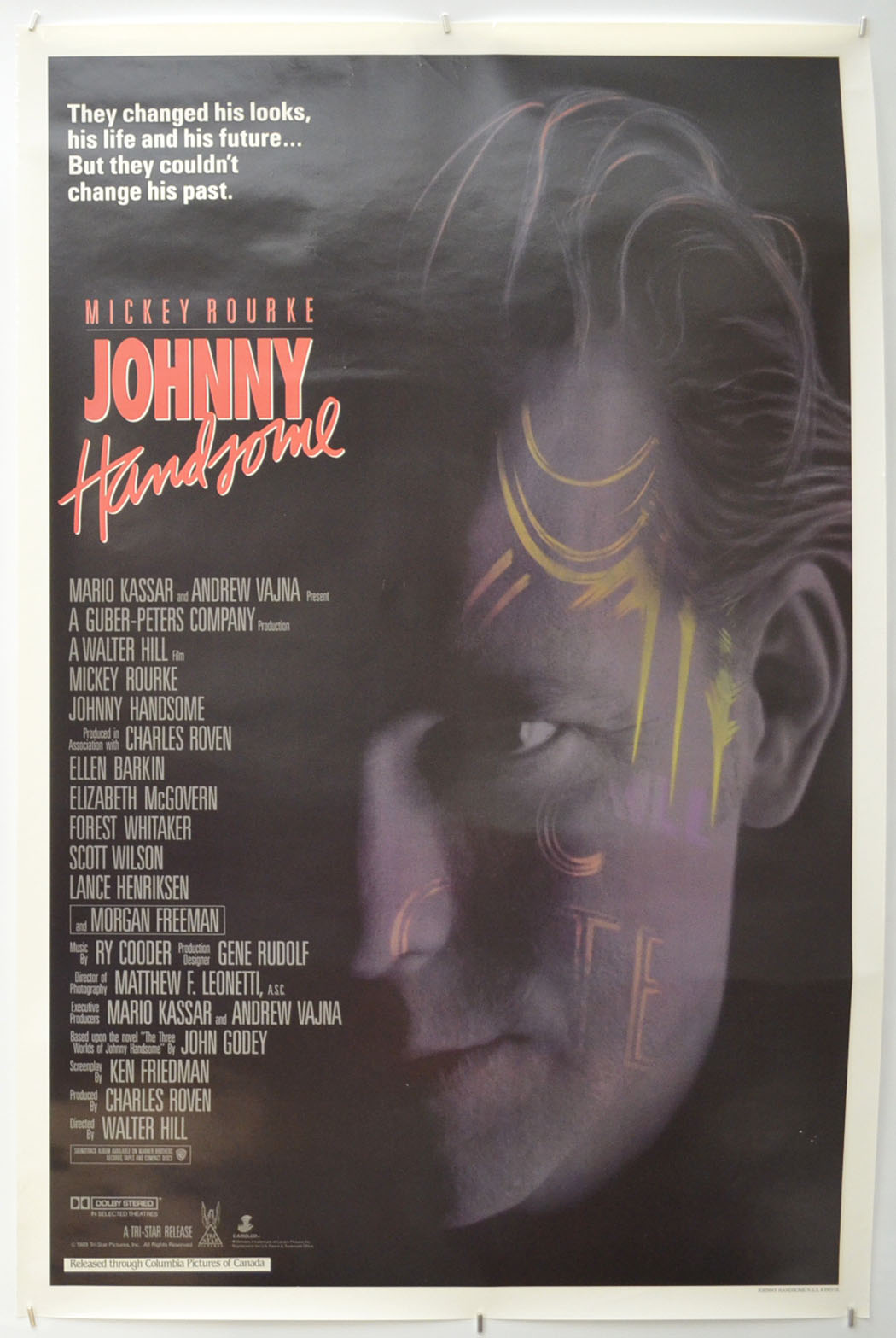 Johnny Handsome Original One Sheet Poster - Film Poster - Movie Poster