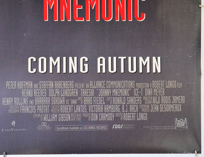 Johnny Mnemonic (Bottom Right) Cinema Quad Movie Poster 
