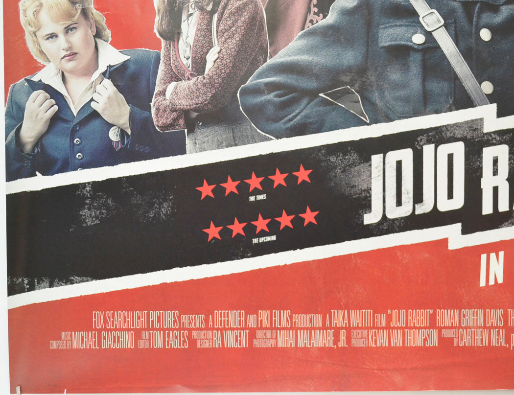 JOJO RABBIT (Bottom Left) Cinema Quad Movie Poster 