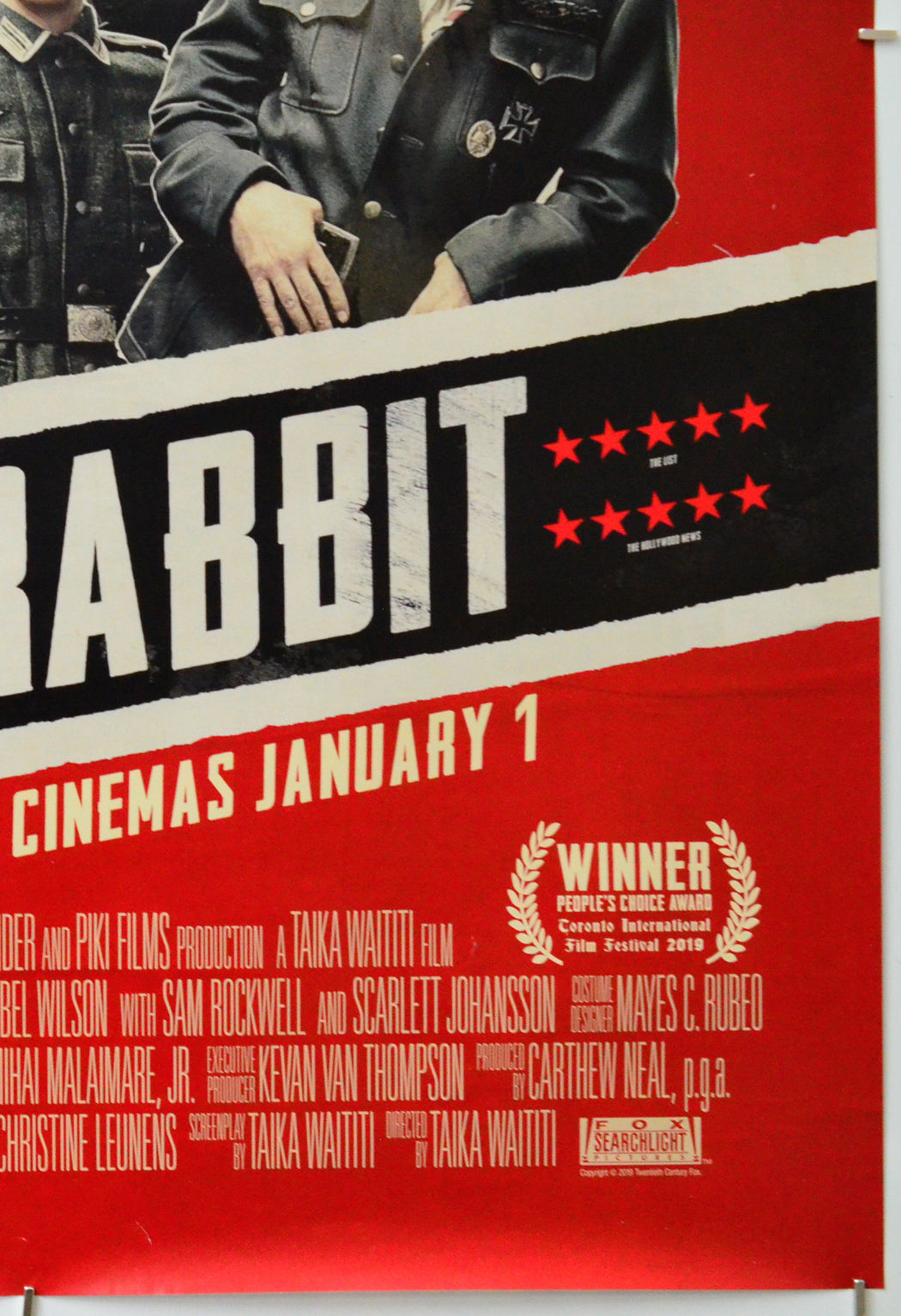 JoJo Rabbit (Bottom Right) Cinema One Sheet Movie Poster 