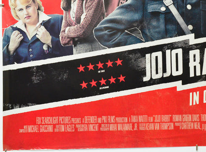 JoJo Rabbit (Bottom Left) Cinema Quad Movie Poster 