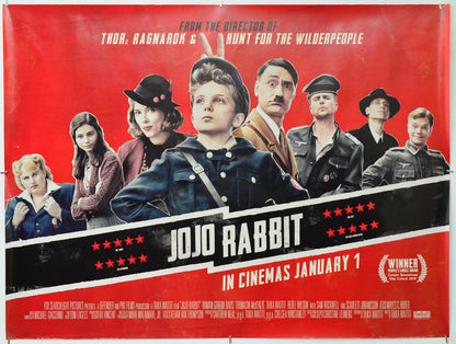 JoJo Rabbit - Original Quad Poster - Film Poster - Movie Poster