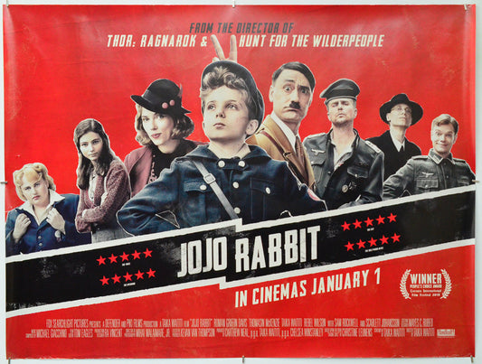 JoJo Rabbit - Original Quad Poster - Film Poster - Movie Poster