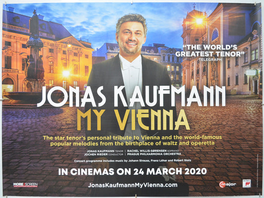 Jonas Kaufmann My Vienna - Original Quad Poster - Film Poster - Movie Poster