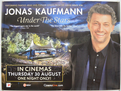 Jonas Kaufmann: Under The Stars  - Original Quad Poster - Film Poster - Movie Poster