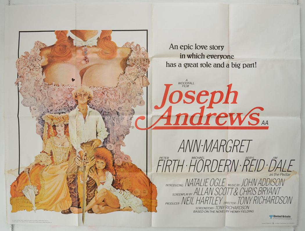 Joseph Andrews Original Quad Poster - Film Poster - Movie Poster  