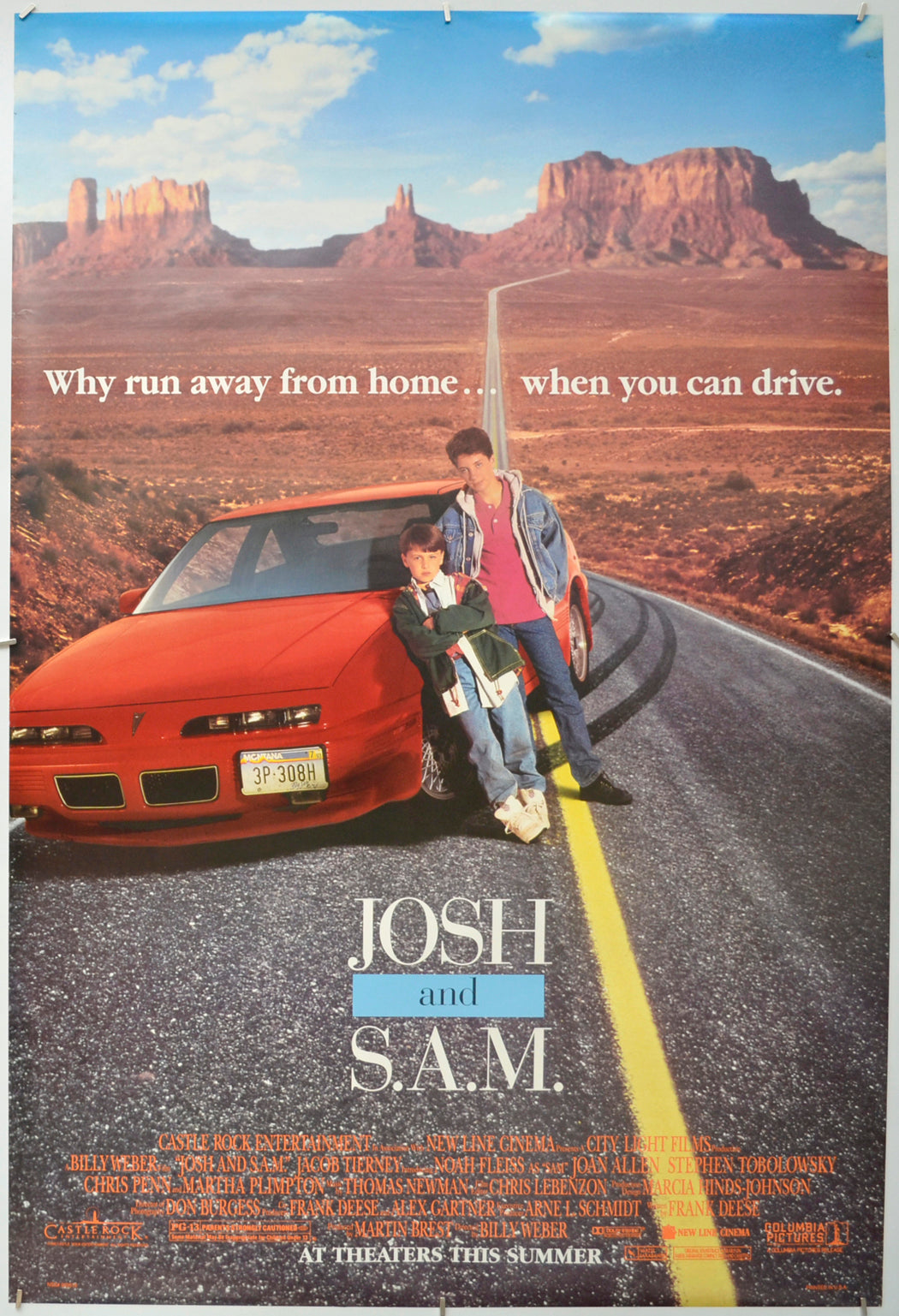 Josh And S.A.M. Original One Sheet Poster - Film Poster - Movie Poster - Cinema Poster