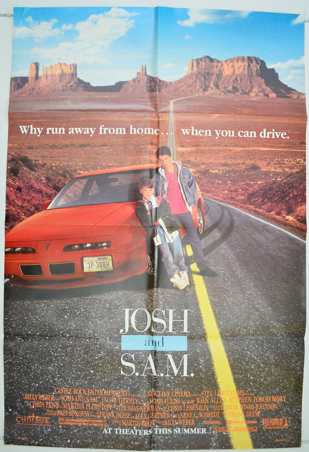 Josh And S.A.M.  Original One Sheet Poster - Film Poster - Movie Poster 