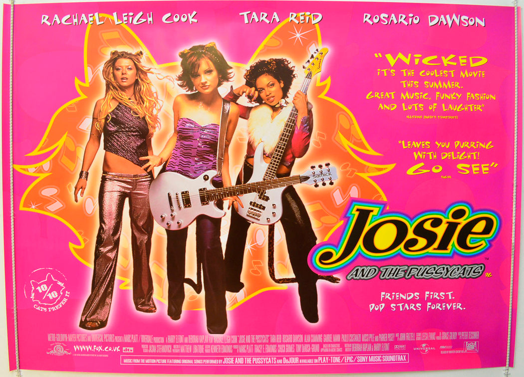 Josie And The Pussycats  Original British Quad Poster - Film Poster - Movie Poster