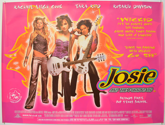 Josie And The Pussycats Original Quad Poster - Film Poster - Movie Poster