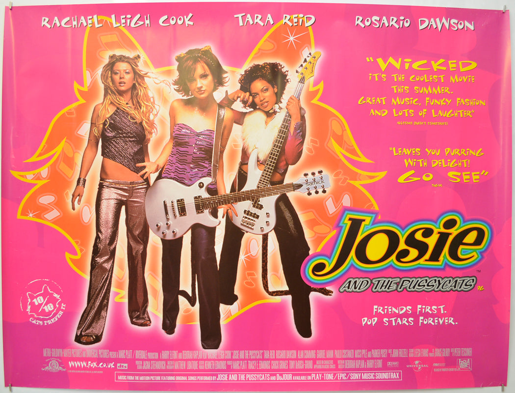 Josie And The Pussycats Original Quad Poster - Film Poster - Movie Poster