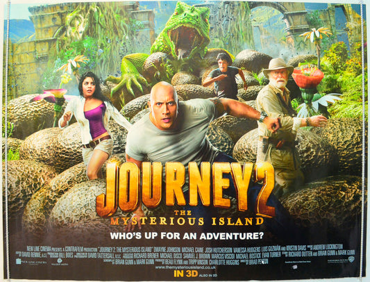 Journey 2 - The Mysterious Island Original British Quad Poster - Film Poster - Movie Poster 