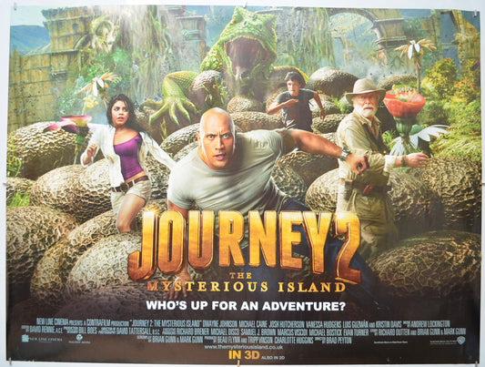 Journey 2 - The Mysterious Island Original Quad Poster - Film Poster - Movie Poster