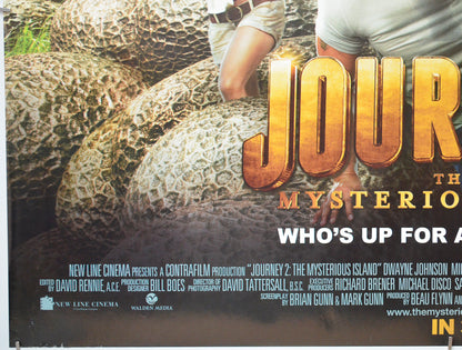 JOURNEY 2 - THE MYSTERIOUS ISLAND (Bottom Left) Cinema Quad Movie Poster 