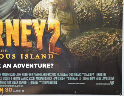 JOURNEY 2 - THE MYSTERIOUS ISLAND (Bottom Right) Cinema Quad Movie Poster 