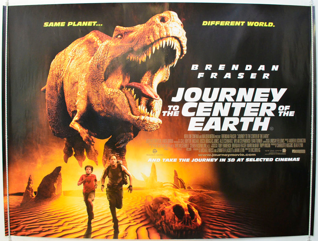 Journey To The Center Of The Earth Original British Quad Poster - Film Poster - Movie Poster 