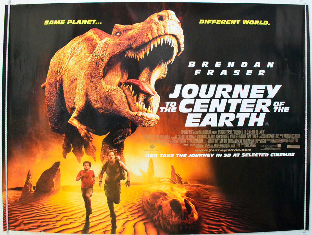 Journey To The Center Of The Earth Original British Quad Poster - Film Poster - Movie Poster 