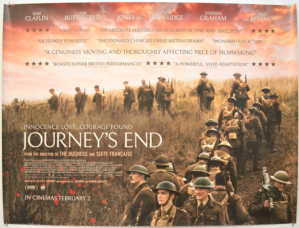 Journey's End Original Quad Poster - Film Poster - Movie Poster