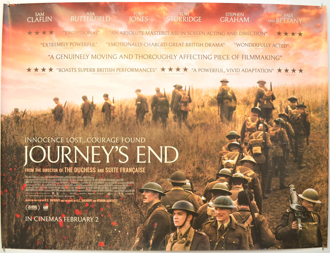 Journey's End Original Quad Poster - Film Poster - Movie Poster