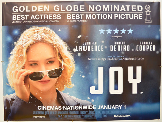 Joy  (Golden Globes Version)   Original Quad Poster - Film Poster - Movie Poster