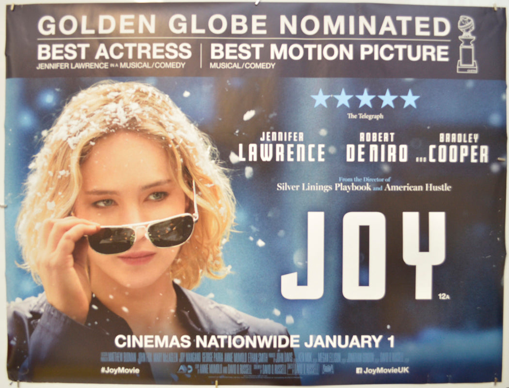 Joy  (Golden Globes Version)   Original Quad Poster - Film Poster - Movie Poster