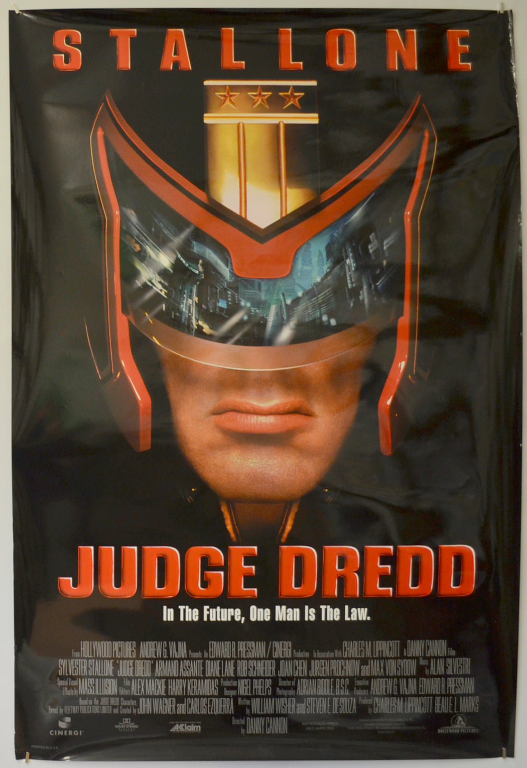 Judge Dredd  Original One Sheet Poster - Film Poster - Movie Poster