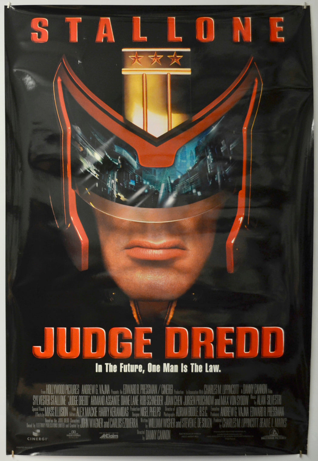 Judge Dredd Original One Sheet Poster - Film Poster - Movie Poster