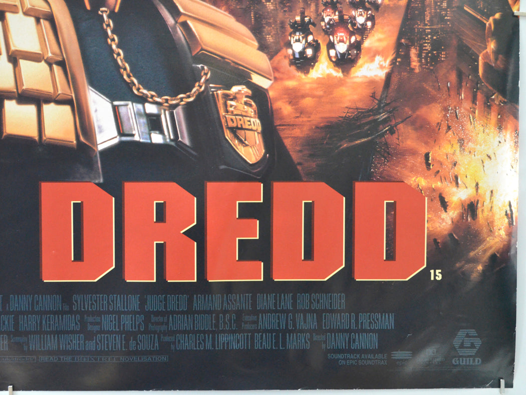 JUDGE DREDD (Bottom Right) Cinema Quad Movie Poster 