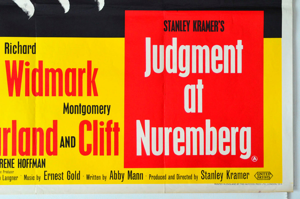 JUDGMENT AT NUREMBERG (Bottom Right) Cinema Quad Movie Poster 