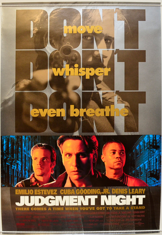 Judgment Night Original One Sheet Poster - Film Poster - Movie Poster  