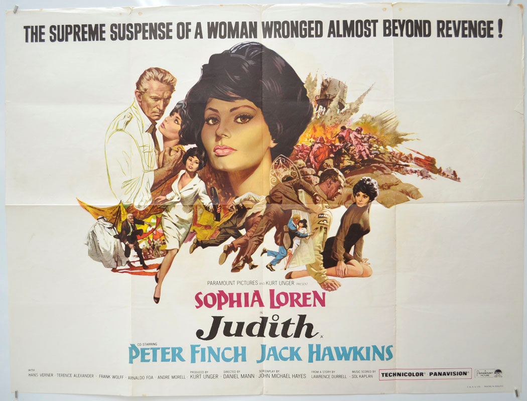 Judith  Original Quad Poster - Film Poster - Movie Poster