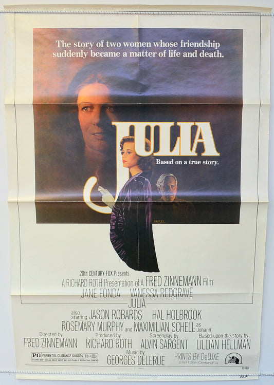 Julia  Original One Sheet Poster - Film Poster - Movie Poster 