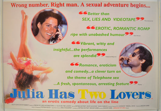 Julia Has Two Lovers  Original Quad Poster - Film Poster - Movie Poster 