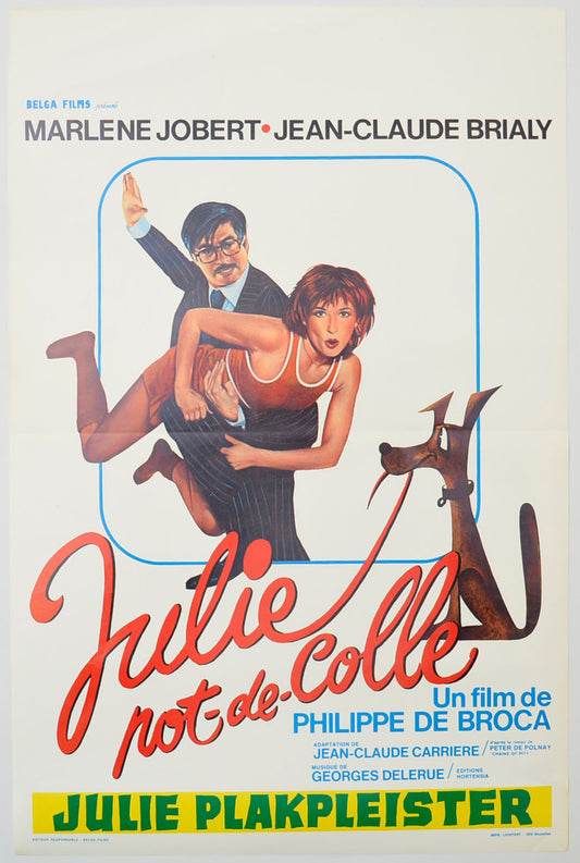 Julie Not-De-Colle (a.k.a. Julie Gluepot) Original Belgian Poster - Film Poster - Movie Poster