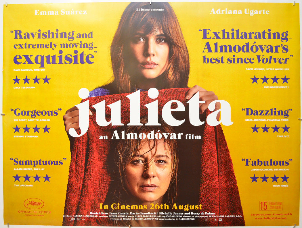 Julieta Original Quad Poster - Film Poster - Movie Poster