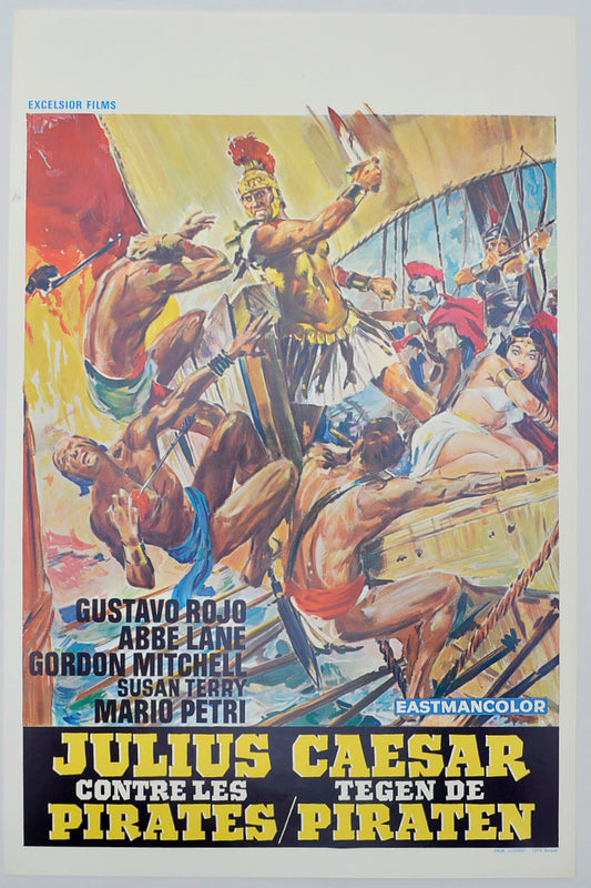 Julius Caesar Against the Pirates Original Belgian Poster - Film Poster - Movie Poster