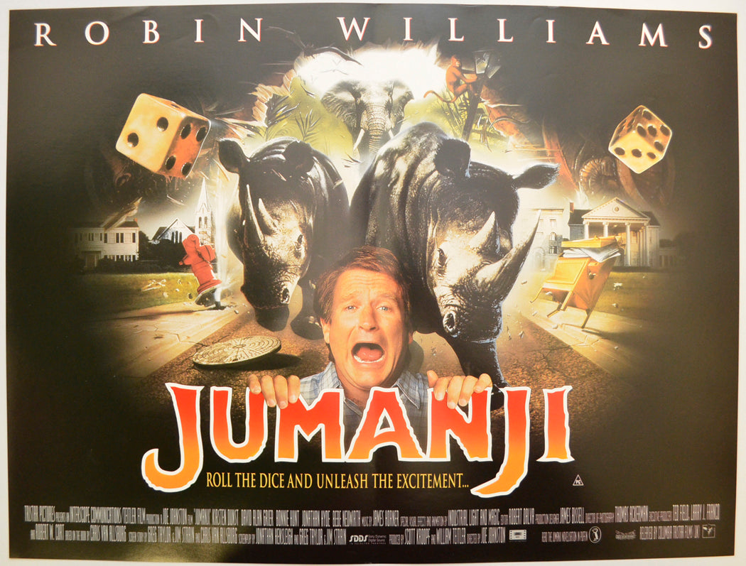 Jumanji Original Mini Quad Poster - Film Poster - Movie Poster