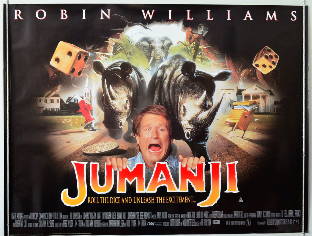 Jumanji Original British Quad Poster - Movie Poster