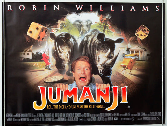 Jumanji Original British Quad Poster - Movie Poster