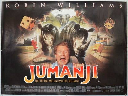 Jumanji Original Quad Poster - Film Poster - Movie Poster