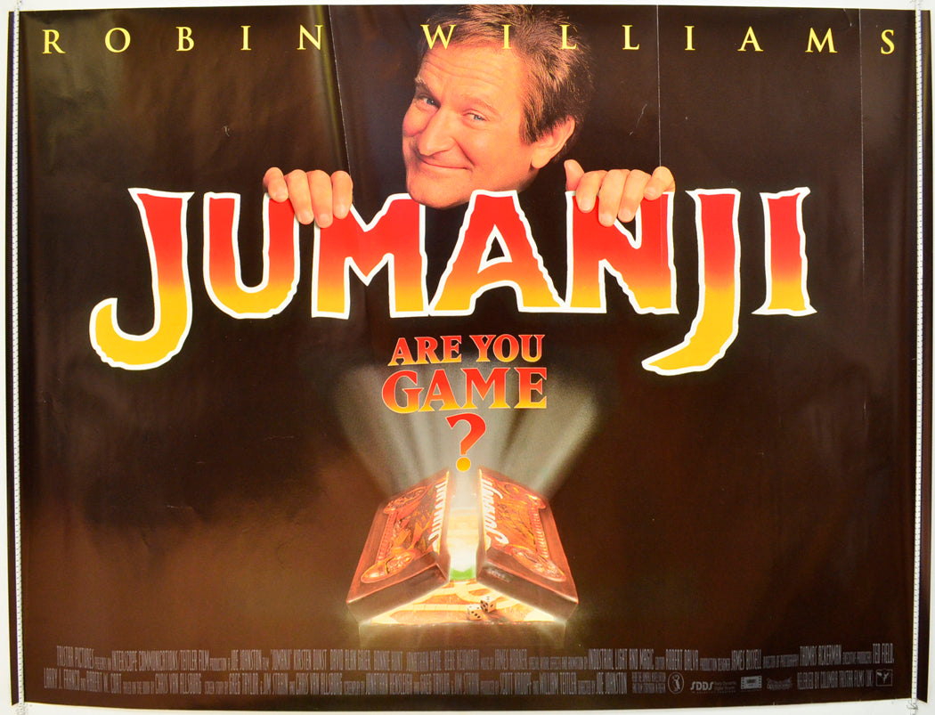 Jumanji  Original British Quad Poster - Film Poster - Movie Poster 